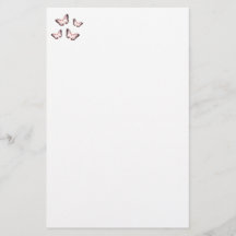 Paarse Vlinders Briefpapier