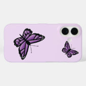 Paarse Vlinders Case-Mate iPhone Case (Achterkant (horizontaal))
