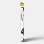 Paarse vlinders en gele rozen met naam Case-Mate iPhone case (Achterkant / Links)