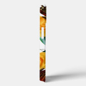 Paarse vlinders en gele rozen met naam Case-Mate iPhone case (Achterkant / Rechts)