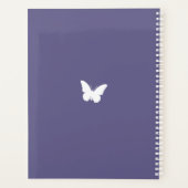 Paarse Vlinders Gepersonaliseerd Planner (Achterkant)