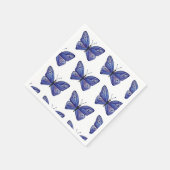 Paarse vlinders servetten (Hoek)