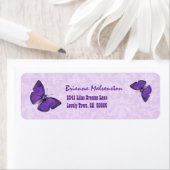 Paarse Vlinders V002 Etiket (Insitu)