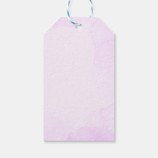 Paarse vlinders Victoriaans bruids thee party Cadeaulabel (Achterkant)