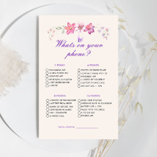 Paarse vlinders wat op je telefoon bruids spel