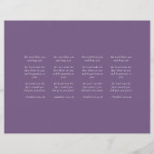 Paarse vlindervlinder Sjabloon Bladwijzer (Achterkant)