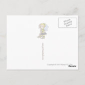 Paarse vogel briefkaart (Achterkant)