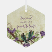 Paarse  vogelgriffier van Honor Ornamenten (Achterkant)