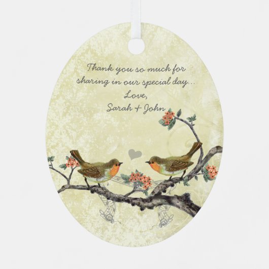 Paarse vogelgriffier van Honor Ornamenten (Achterkant)