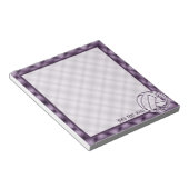 Paarse volleybal notitieblok (Schuin)