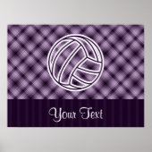 Paarse volleybal poster (Voorkant)