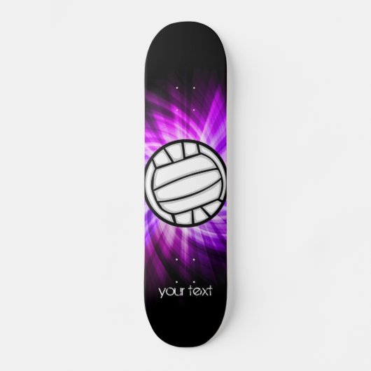 Paarse volleybal skateboard (Voorkant)