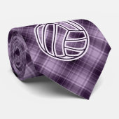 Paarse volleybal stropdas (Opgerold)