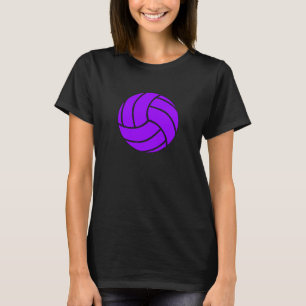 Paarse volleybal T-shirt voor vrouwen