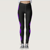 Paarse  volleybalLeggings Leggings (Voorkant)
