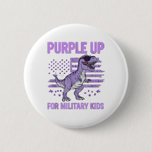 Paarse voor Kinder vlag Militair Kind Mo Ronde Button 5,7 Cm