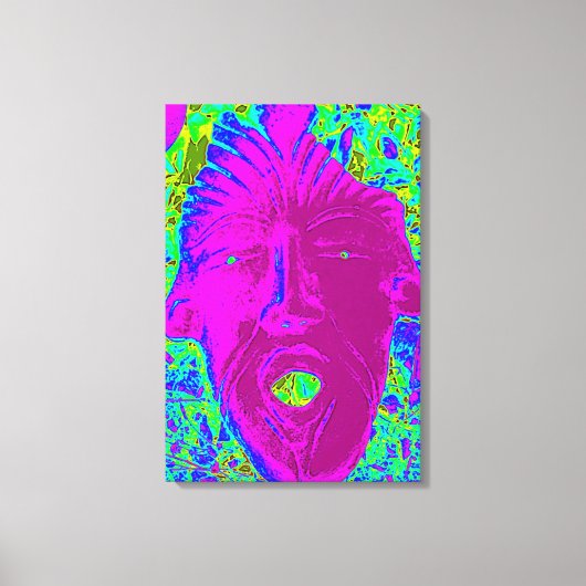 paarse voorruit canvas afdruk (Voorkant)