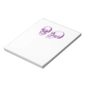 Paarse voorzijde van de mens notitieblok (Gedraaid)