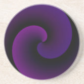 Paarse Vortex Zandsteen Onderzetter (Voorkant)