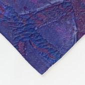 Paarse vredestroepen fleece deken (Hoek)