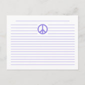 Paarse vredestroepen Ontvang kaarten (Achterkant)