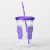 Paarse W1 Acryl Tumbler Acryl Drinkbeker (Links)