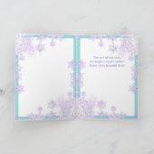 Paarse W1-groet Kaart (Binnen)