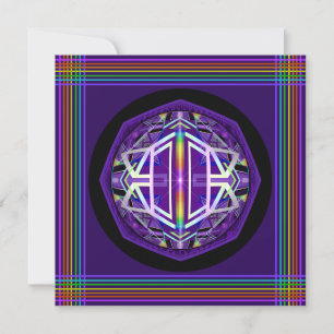 Paarse W3-blanco kaart