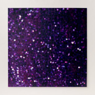 Paarse waas: Glitter Lights Achtergrond Legpuzzel
