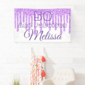 Paarse wasmachine 50 en verbluffend zeemannen spandoek (Insitu)