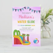 Paarse waterdichte injecties kaart (Staand voorkant)