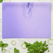 Paarse waterdruppelreflectie zonder zeeliefde theedoek (Gevouwen)