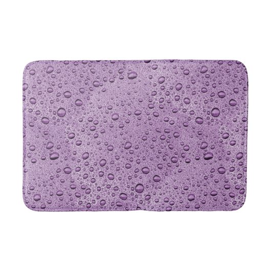 Paarse waterdruppels badmat (Voorkant)