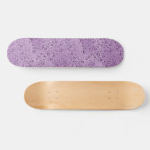 Paarse waterdruppels skateboard (Horizontaal)