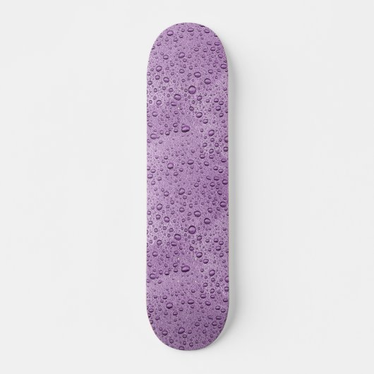 Paarse waterdruppels skateboard (Voorkant)