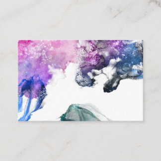 Paarse waterkleur 001 visitekaartje