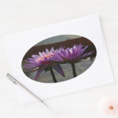 Paarse Waterlelies sticker (Envelop)