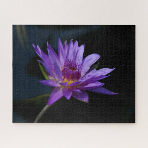 Paarse Waterlily Jigzaag Puzzle Legpuzzel