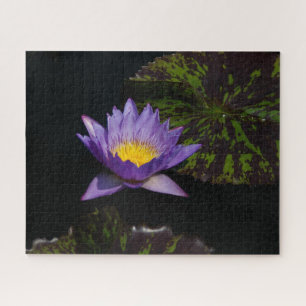 Paarse Waterlily Jigzaag Puzzle Legpuzzel