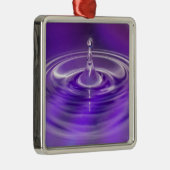 Paarse waterval metalen ornament (Rechts)