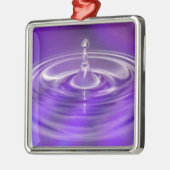 Paarse waterval metalen ornament (Links)