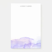 Paarse Waterverf - Aangepaste naam Post-it® Notes (Voorkant)