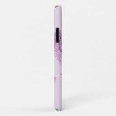 Paarse Waterverf Abstract patroonmonogram Case-Mate iPhone Case (Achterkant/rechts)