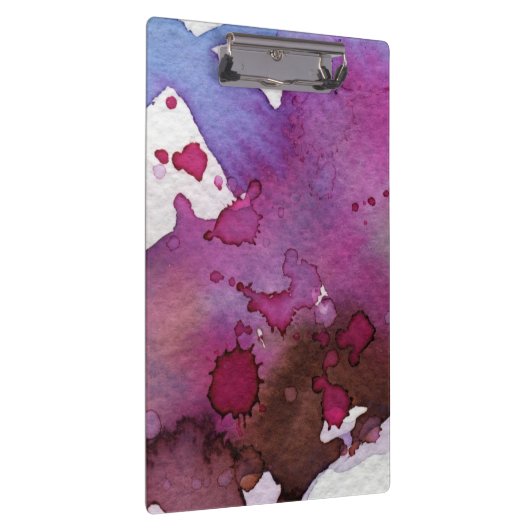 Paarse Waterverf Achtergrond Klembord (Rechts)