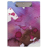 Paarse Waterverf Achtergrond Klembord (Voorkant)