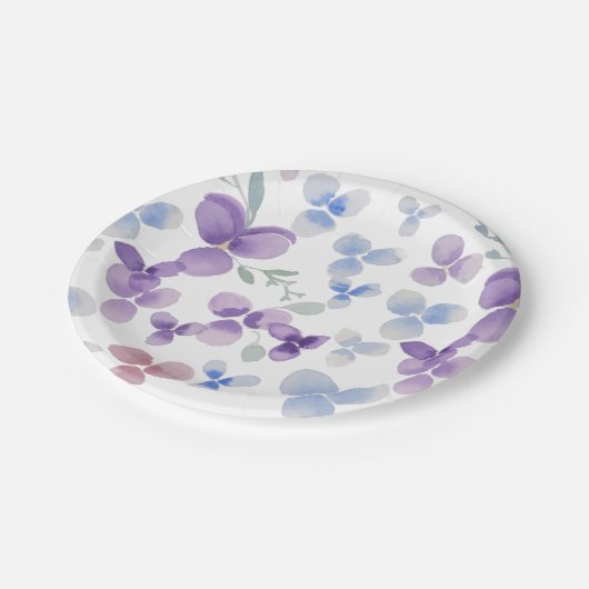 Paarse Waterverf bord  (Gekanteld)