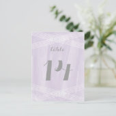 Paarse Waterverf Deco-tabelnummer Briefkaart (Staand voorkant)