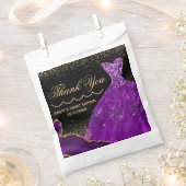 Paarse Waterverf Dress Sweet 16 Birthday Bedankzakje (Geknipt)