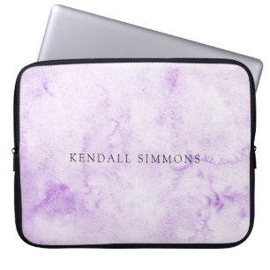 Paarse Waterverf Elegant Laptop Sleeve
