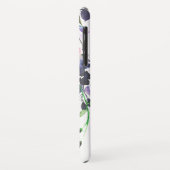 Paarse Waterverf  Floral Drop Quote Case-Mate iPhone Case (Achterkant/links)